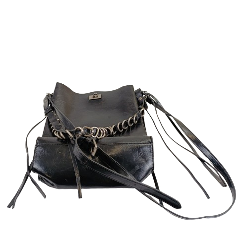 Voir photo 2 de Sac bandoulière noir en simili-cuir. Sac bandoulière noir en simili-cuir. Très bon état reconditionné photo 2
