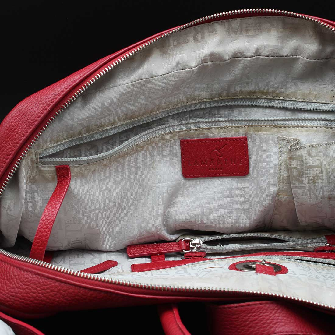 Voir photo 7 de Sac Lamarthe pour ordinateur femme cuir rouge Sac Lamarthe pour ordinateur femme cuir rouge Bon état reconditionné photo 7