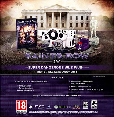 Saints Row 4 Edition Super Dangerous Wub Wub Collector Xbox 360 État correct Koch Media reconditionné disponible sur Fnac