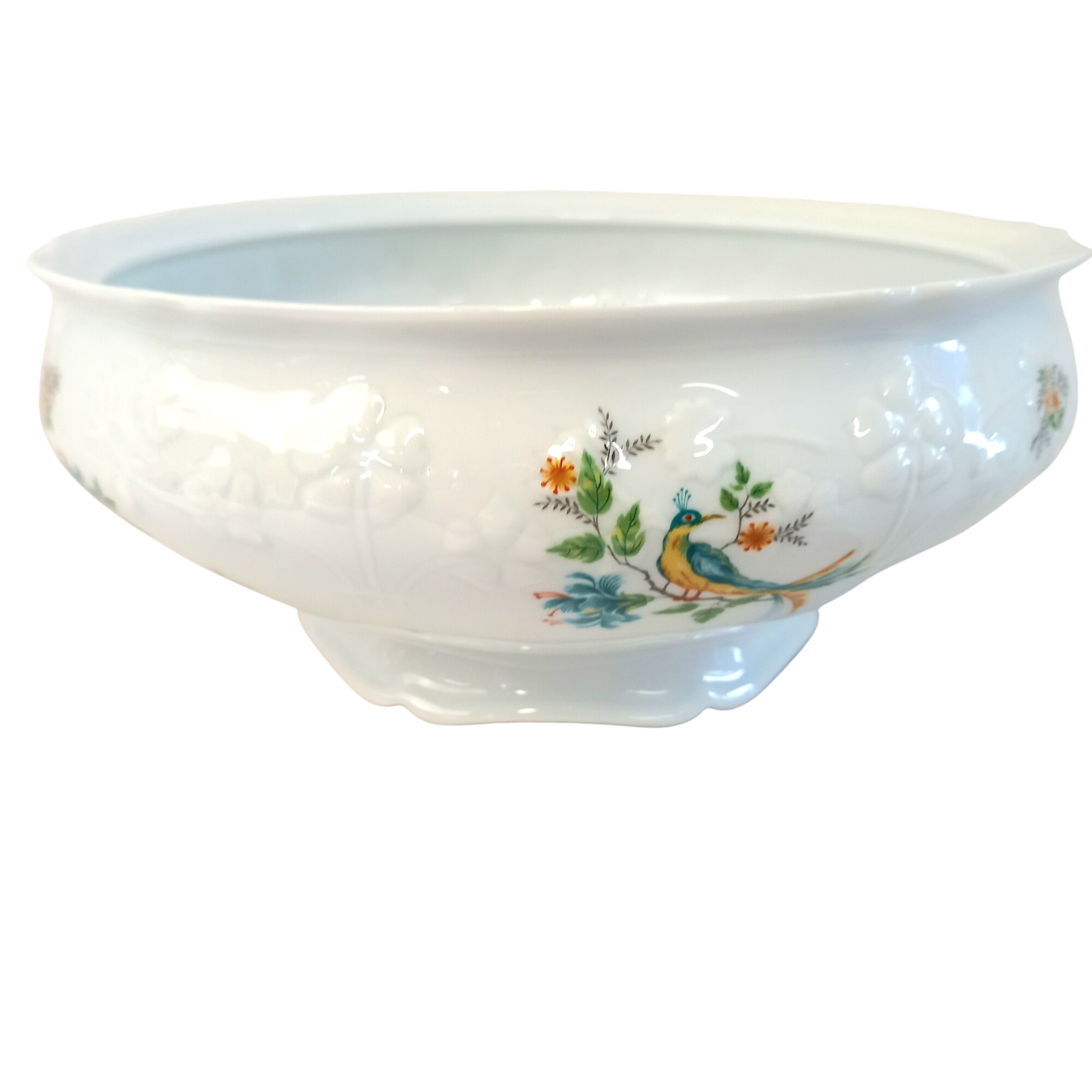 Saladier en porcelaine de Sologne, motifs japonisants Très bon état - 16,80 € Saladier en porcelaine de Sologne, motifs japonisants Très bon état reconditionné disponible sur Label Emmaüs