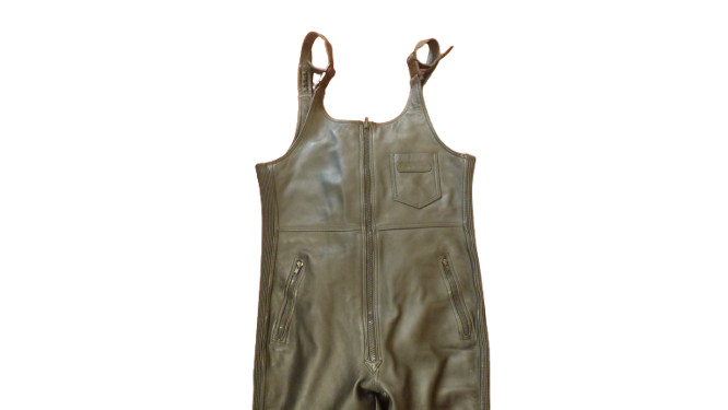 Voir photo 3 de Salopette de Motard en cuir taille 56 - Echter Leder Salopette de Motard en cuir taille 56 - Echter Leder Bon état reconditionné photo 3
