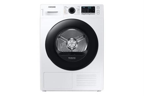 Samsung DV80TA220AE - Sèche-linge - largeur : 60 cm - profondeur : 65 cm - hauteur : 85 cm - chargement frontal - blanc avec porte noire État correct Samsung reconditionné disponible sur Fnac