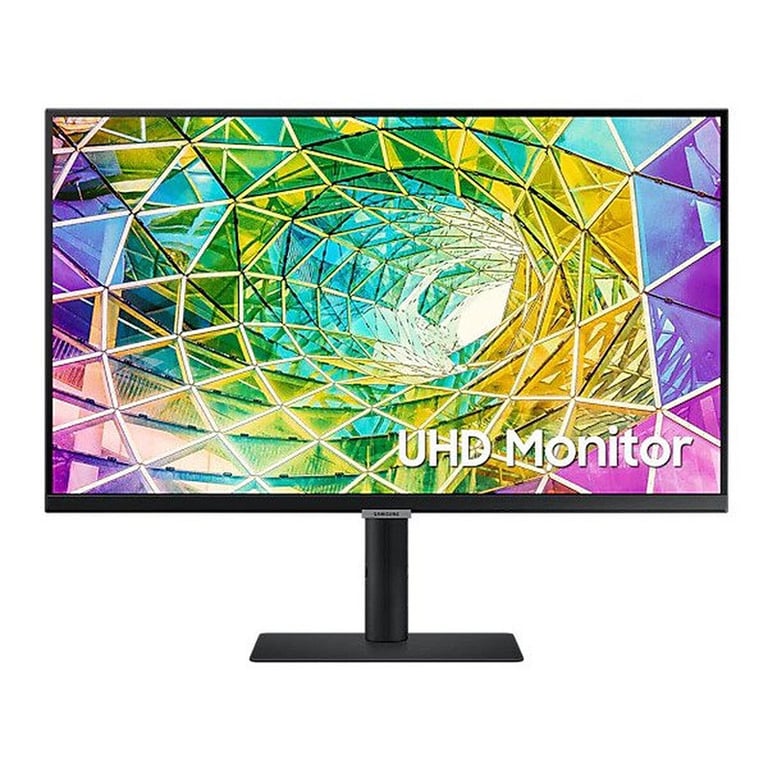 SAMSUNG - ecran samsung 27 led, 3840 x 2160 pixels, temps de reponse 5 ms, dalle ips, frequence a 60hz, pivotant, reglable en hauteur, inclinable Noir - Très bon état Très bon état Samsung reconditionné disponible sur Pixmania
