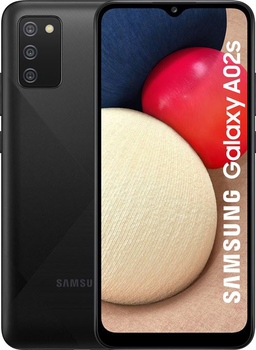 Samsung Galaxy A02s - 4G smartphone - double SIM - RAM 3 Go / Mémoire interne 32 Go - microSD slot - Écran LCD - 6.5" - 1600 x 720 pixels - 3 x caméras arrière 13 MP, 2 MP, 2 MP - front camera 5 MP - noir État correct Samsung reconditionné disponible sur Fnac | Dero