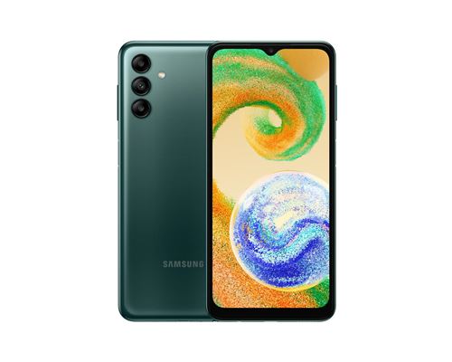 Samsung Galaxy A04s - 4G smartphone - double SIM - RAM 3 Go / Mémoire interne 32 Go - microSD slot - Écran LCD - 6.5" - 1600 x 720 pixels (90 Hz) - 3 x caméras arrière 50 MP. 2 MP. 2 MP - front camera 5 MP - vert État correct reconditionné disponible sur Fnac