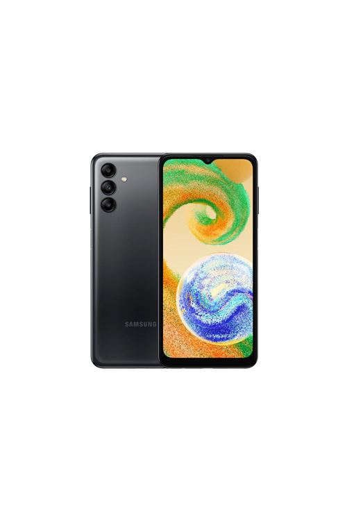 Samsung Galaxy A04s - 4G smartphone - double SIM - RAM 3 Go / Mémoire interne 32 Go - microSD slot - Écran LCD - 6.5" - 1600 x 720 pixels (90 Hz) - 3 x caméras arrière 50 MP, 2 MP, 2 MP - front camera 5 MP - noir État correct reconditionné disponible sur Fnac