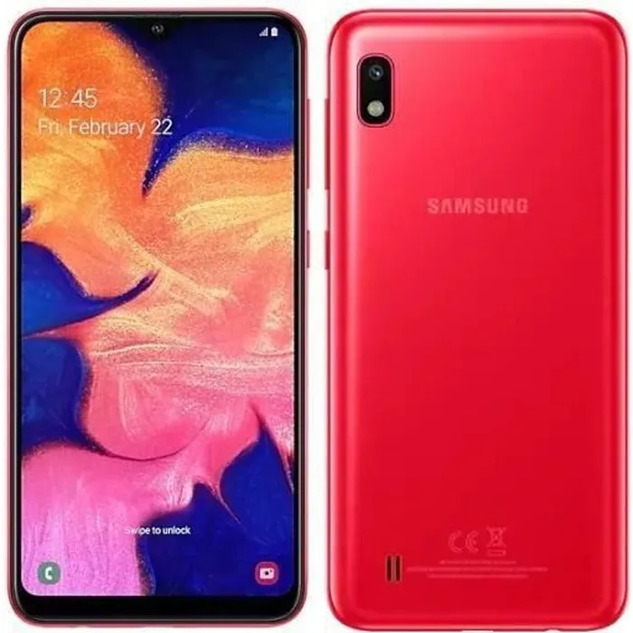 Samsung Galaxy A10 32 go Rouge - Reconditionné - Etat correct refurbished - 74,99 € Samsung Galaxy A10 32 go Rouge - Reconditionné - Etat correct refurbished reconditionné disponible sur Cdiscount Seconde Vie