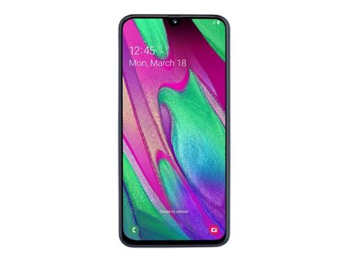Samsung Galaxy A40 - 4G smartphone - double SIM - RAM 4 Go / Mémoire interne 64 Go - microSD slot - écran OLED - 5.9" - 2340 x 1080 pixels - 2x caméras arrière 16 MP, 5 MP - front camera 25 MP - blanc État correct reconditionné disponible sur Fnac