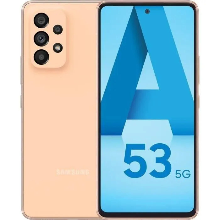 SAMSUNG Galaxy A53 128Go 5G Pêche - Reconditionné - Excellent état Reconditionné - 241,90 € SAMSUNG Galaxy A53 128Go 5G Pêche - Reconditionné - Excellent état Reconditionné Samsung reconditionné disponible sur Cdiscount Seconde Vie