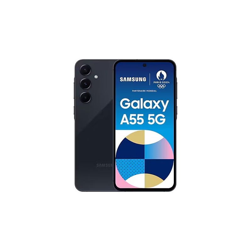 Samsung Galaxy A55 128 Go +85% Bleu nuit - Reconditionné en France - État Parfait - Garanti 2 ans Reconditionné reconditionné disponible sur e-Recycle