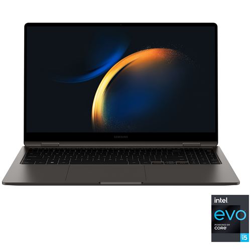 Samsung Galaxy Book3 360 - Conception inclinable - Intel Core i5 - 1340P / jusqu'à 4.6 GHz - Evo - Win 11 Home - Carte graphique Intel Iris Xe - 16 Go RAM - 512 Go SSD NVMe - 15.6"" AMOLED écran tactile 1920 x 1080 (Full HD) @ 120 Hz - Wi-Fi 6E - graphit État correct Samsung reconditionné disponible sur Fnac