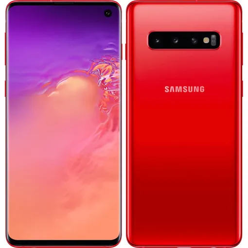 Samsung Galaxy S10 128 Go Rouge cardinal occasion reconditionné disponible sur Rakuten