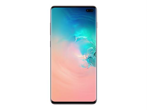 Samsung Galaxy S10+ - 4G smartphone - double SIM - RAM 8 Go / Mémoire interne 512 Go - microSD slot - OLED display - 6.4" - 3040 x 1440 pixels - 3 x caméras arrière 12 MP, 16 MP, 12 MP - 2x front cameras 10 MP, 8 MP - blanc céramique État correct N/A reconditionné disponible sur Fnac