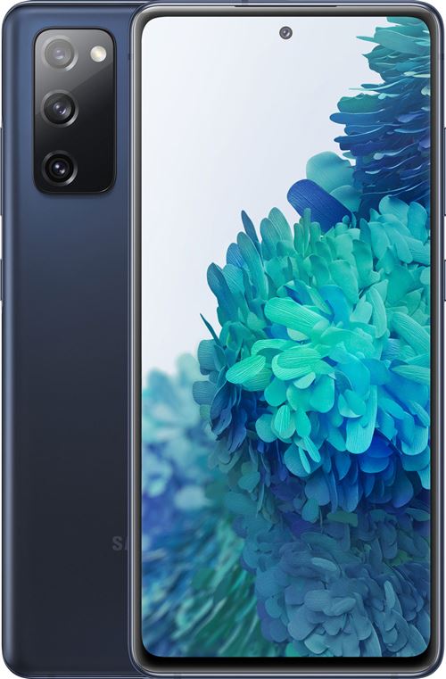 Samsung Galaxy S20 FE - 4G smartphone - double SIM - RAM 8 Go / Mémoire interne 256 Go - microSD slot - OLED display - 6.5" - 2400 x 1080 pixels (120 Hz) - 3 x caméras arrière 12 MP, 12 MP, 8 MP - front camera 32 MP - nuage marine État correct reconditionné disponible sur Fnac