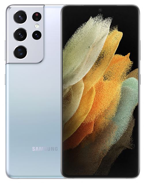 Samsung Galaxy S21 Ultra 5G - 5G smartphone - double SIM - RAM 16 Go / Mémoire interne 512 Go - OLED display - 6.8" - 3200 x 1440 pixels (120 Hz) - 4x caméras arrière 12 MP, 108 MP, 10 MP, 10 MP - front camera 40 MP - argent fantôme État correct Samsung reconditionné disponible sur Fnac