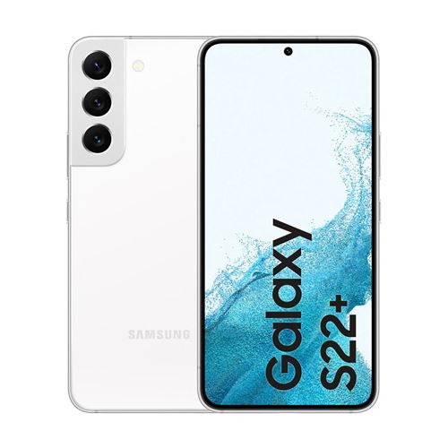 Samsung Galaxy S22+ - 5G smartphone - double SIM - RAM 8 Go / Mémoire interne 128 Go - OLED display - 6.6" - 2340 x 1080 pixels (120 Hz) - 3 x caméras arrière 50 MP, 12 MP, 10 MP - front camera 10 MP - blanc fantôme État correct N/A reconditionné disponible sur Fnac
