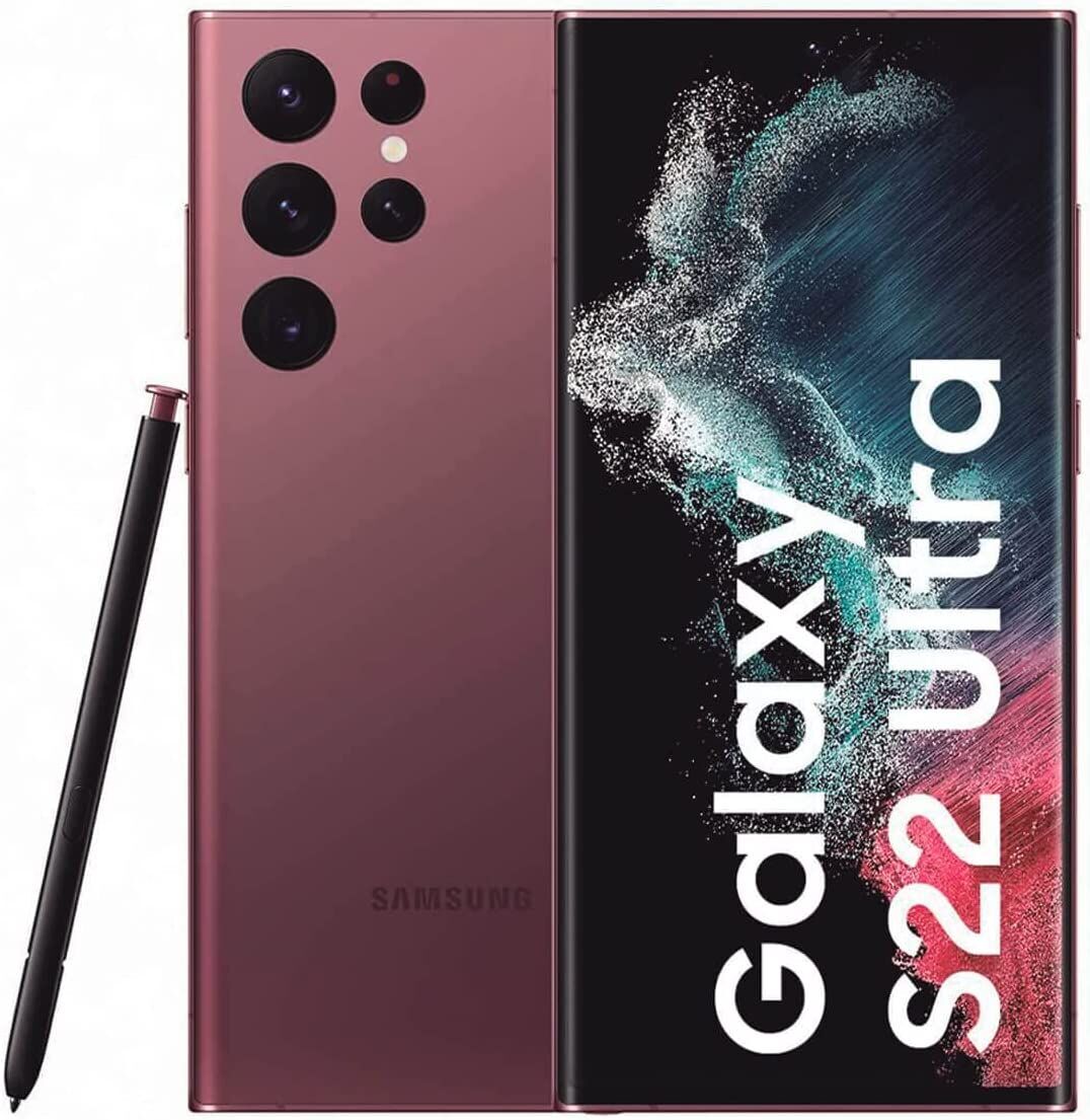 Samsung Galaxy S22 Ultra 5G 12 GB 1 TB Dual-SIM Bordeaux Parfait état Samsung reconditionné disponible sur Refurbed | Dero