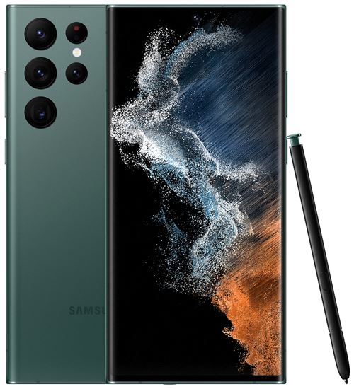 Samsung Galaxy S22 Ultra - 5G smartphone - double SIM - RAM 8 Go / Mémoire interne 128 Go - OLED display - 6.8" - 3088 x 1440 pixels (120 Hz) - 4x caméras arrière 108 MP, 12 MP, 10 MP, 10 MP - front camera 40 MP - vert État correct Samsung reconditionné disponible sur Fnac