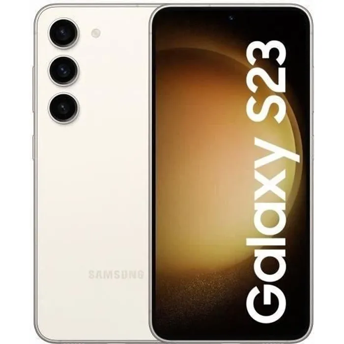 SAMSUNG Galaxy S23 128Go Crème - Reconditionné - Excellent état Reconditionné - 299,00 € SAMSUNG Galaxy S23 128Go Crème - Reconditionné - Excellent état Reconditionné Samsung reconditionné disponible sur Cdiscount Seconde Vie
