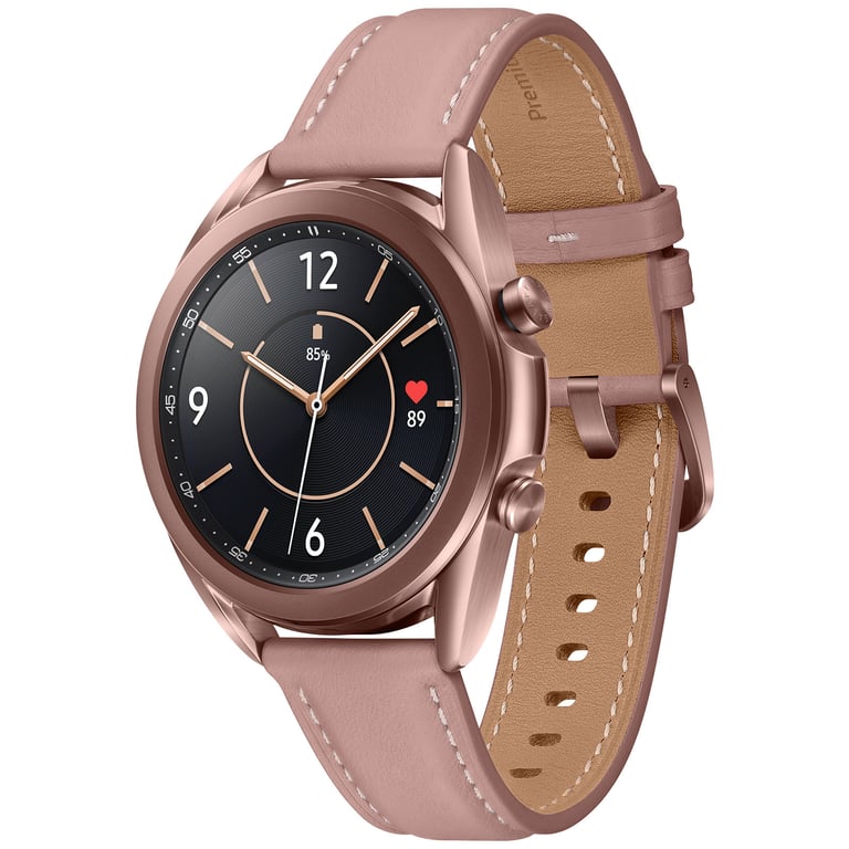 SAMSUNG Galaxy Watch 3 41mm Mystic Bronze BT - Bluetooth Lunette Rotative GPS Intégré SM-R850NZDAEUB - 0,294 - Bon état Bon état Samsung reconditionné disponible sur Pixmania