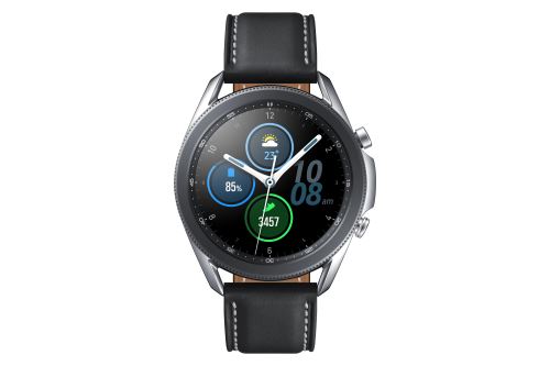 Samsung Galaxy Watch 3 - 45 mm - argent mystique - montre intelligente avec bande - cuir - affichage 1.4" - 8 Go - Wi-Fi, NFC, Bluetooth - 53.8 g État correct Samsung reconditionné disponible sur Fnac | Dero