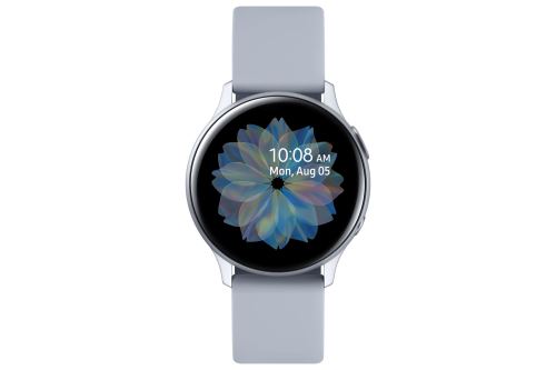 Samsung Galaxy Watch Active 2 - 40 mm - nuage argent aluminium - montre intelligente avec bande - fluoroélastomère - nuage d'argent - affichage 1.2" - 4 Go - Wi-Fi, NFC, Bluetooth - 26 g État correct Samsung reconditionné disponible sur Fnac