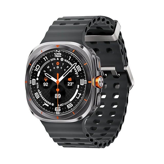 Samsung Galaxy Watch Ultra (2024) Gris titane Marine Band gris/noir Parfait état Samsung reconditionné disponible sur Refurbed | Dero