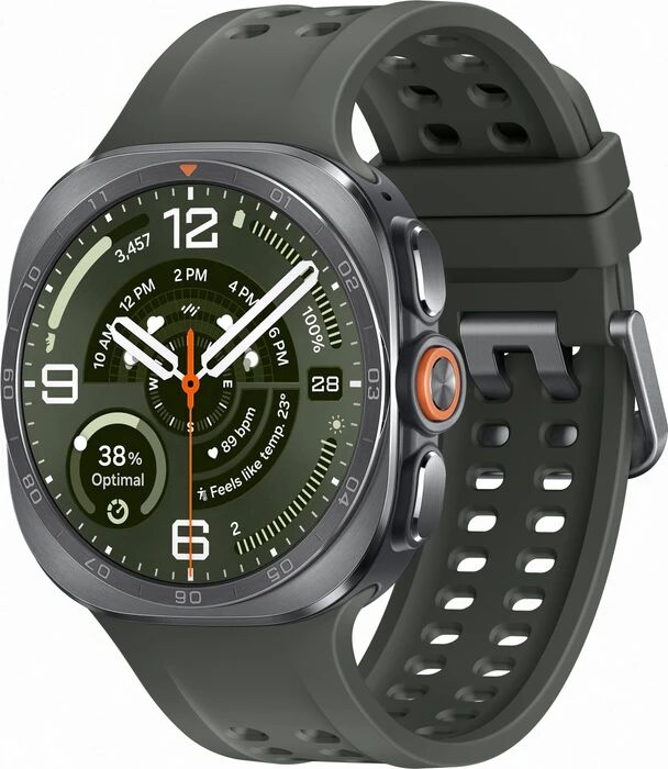 Samsung Galaxy Watch Ultra2 (2026) Titane Argent Bracelet Marine S/M/L Olive Très bon état Samsung reconditionné disponible sur Refurbed | Dero