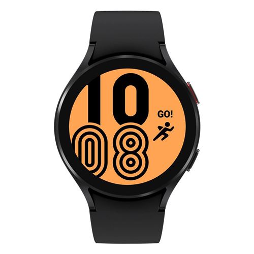 Samsung Galaxy Watch4 - 44 mm - noir - montre intelligente avec bande sport - affichage 1.36" - 16 Go - NFC, Wi-Fi, Bluetooth - 30.3 g État correct reconditionné disponible sur Fnac