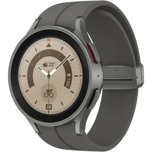Samsung Galaxy Watch5 Pro - 45 mm - gris titane - Montre connectée avec bracelet sport - affichage 1.4" - 16 Go - LTE, NFC, Wi-Fi, Bluetooth - 4G - 46.5 g Bon état reconditionné disponible sur Rakuten