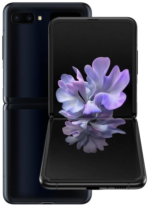 Samsung Galaxy Z Flip - 4G smartphone - double SIM - RAM 8 Go / Mémoire interne 256 Go - écran OLED - 6.7" - 2636 x 1080 pixels - 2x caméras arrière 12 MP, 12 MP - front camera 10 MP - noir miroir État correct Samsung reconditionné disponible sur Fnac