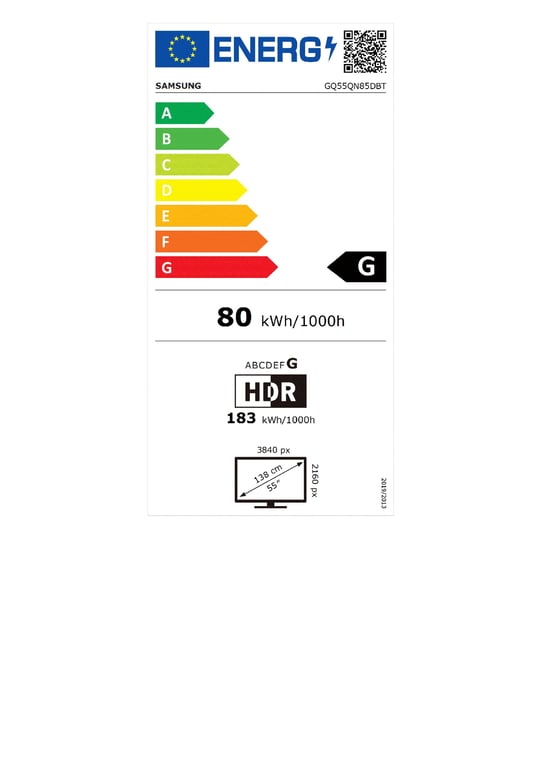 Samsung GQ55QN85DBT 139,7 cm (55 ) 4K Ultra HD Smart TV Wifi Charbon - Excellent état Parfait état Samsung reconditionné photo 3 | Dero
