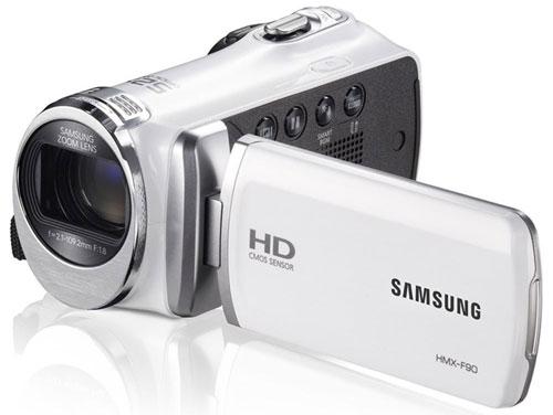 Samsung HMX-F90 - Caméscope - 720 p - 5.0 MP - 52x zoom optique - carte Flash - blanc État correct Samsung reconditionné disponible sur Fnac
