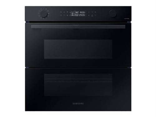 Samsung Series 4 NV7B45502AK - Four - avec fonction vapeur - encastrable - WiFi - niche - largeur : 56 cm - profondeur : 54.9 cm - hauteur : 57.9 cm - avec système auto-nettoyant - classe A+ - verre noir État correct N/A reconditionné disponible sur Fnac