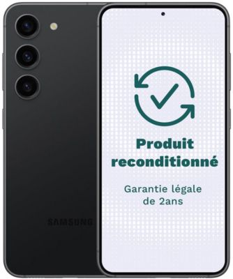 Samsung - Smartphone Galaxy S23 5g 128go Noir Très Bon État Avec Batterie Neuve Très bon état reconditionné disponible sur Boulanger