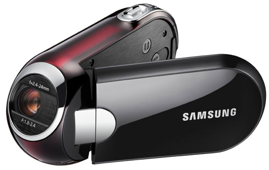 Samsung SMX-C10 - Caméscope - 800 KP - 10x zoom optique - carte Flash - rouge État correct Samsung reconditionné disponible sur Fnac