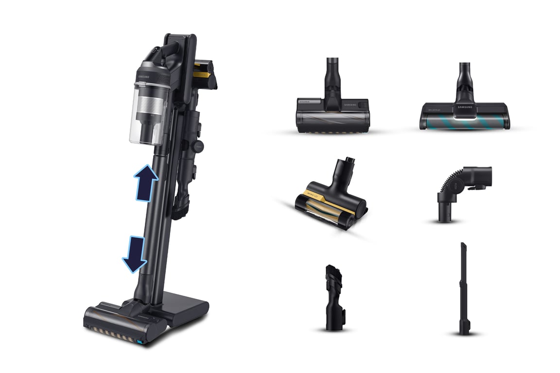Samsung VS20C9554TK Aspirateur balai Batterie Sec Cyclonique Sans sac 0,8 L 580 W Noir - Bon état Bon état Samsung reconditionné disponible sur Pixmania