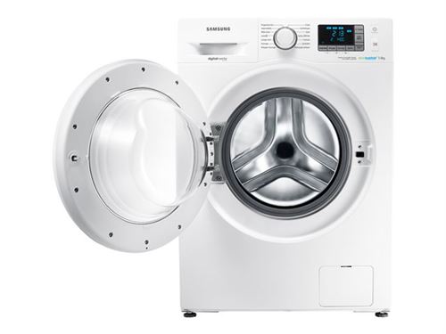 Samsung WW80J5555DA - Machine à laver - largeur : 60 cm - profondeur : 55 cm - hauteur : 85 cm - chargement frontal - 8 kg - 1400 tours/min - blanc État correct Samsung reconditionné disponible sur Fnac