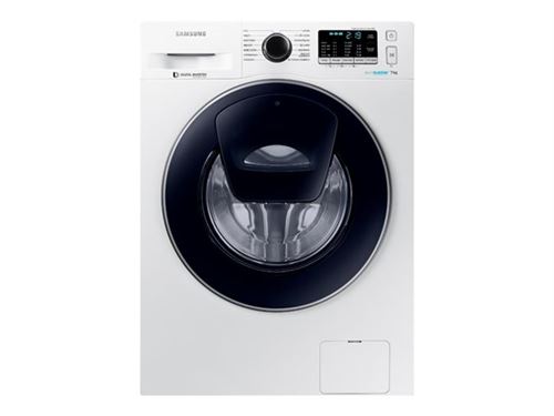 Samsung WW8BK5210UW - Machine à laver - largeur : 60 cm - profondeur : 63.5 cm - hauteur : 85 cm - chargement frontal - 8 kg - 1200 tours/min - blanc/noir État correct Samsung reconditionné disponible sur Fnac