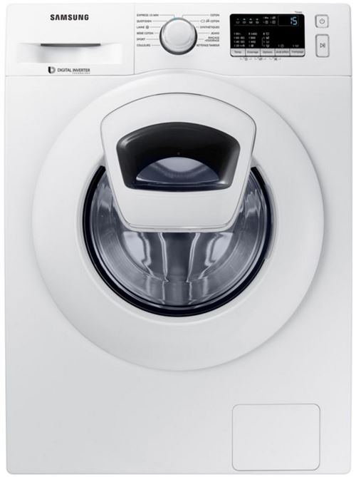 Samsung WW90K4430YW - Machine à laver - largeur : 60 cm - profondeur : 63.5 cm - hauteur : 85 cm - chargement frontal - 9 kg - 1400 tours/min - blanc État correct Samsung reconditionné disponible sur Fnac