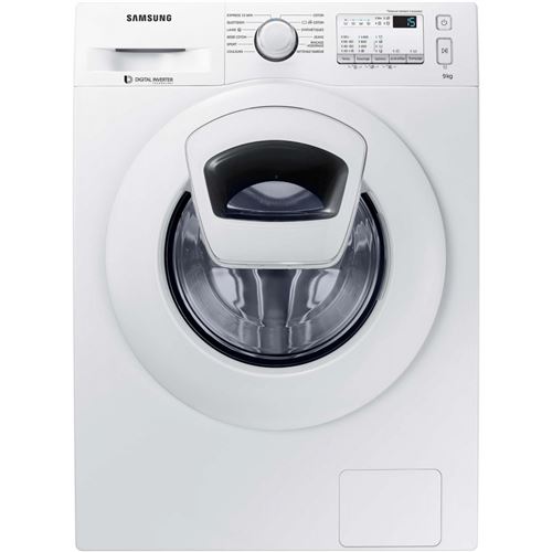 Samsung WW90K4437YW - Machine à laver - largeur : 60 cm - profondeur : 63.5 cm - hauteur : 85 cm - chargement frontal - 9 kg - 1400 tours/min - blanc État correct N/A reconditionné disponible sur Fnac