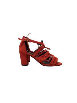 Sandale à talon rouge KELLY T38 de seconde main - 10,00 € Sandale à talon rouge KELLY T38 de seconde main N/A reconditionné disponible sur Claquettes Market