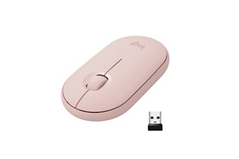 sans fil silencieuse PEBBLE M350 - Rose Très bon état Logitech reconditionné disponible sur Darty