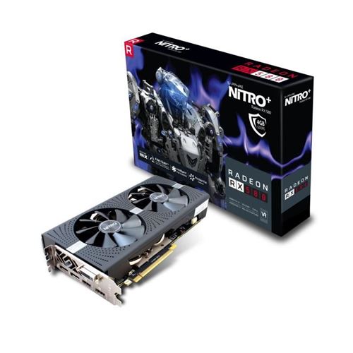 sapphire carte graphique amd nitro+ radeon? rx 580 4gd5 - 4 go - gddr5 État correct Sapphire reconditionné disponible sur Fnac