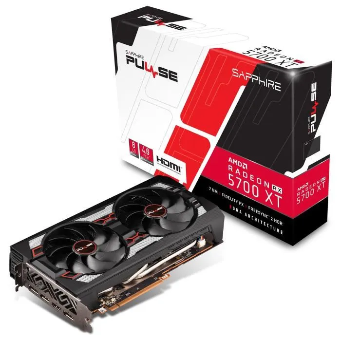 SAPPHIRE Carte graphique Radeon RX 5700 XT Pulse 8 Go OC Reconditionné - 229,90 € SAPPHIRE Carte graphique Radeon RX 5700 XT Pulse 8 Go OC Reconditionné Sapphire reconditionné disponible sur Cdiscount Seconde Vie