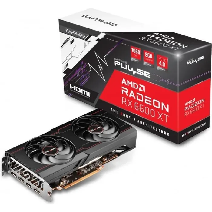 SAPPHIRE Radeon RX 6600 XT Pulse Gaming OC - 8 Go Reconditionné - 292,00 € SAPPHIRE Radeon RX 6600 XT Pulse Gaming OC - 8 Go Reconditionné Sapphire reconditionné disponible sur Cdiscount Seconde Vie