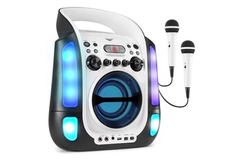 Sbs30w - Enceinte Karaoké Bluetooth Portable Avec 2 Microphones - Blanc Très bon état N/A reconditionné disponible sur Darty