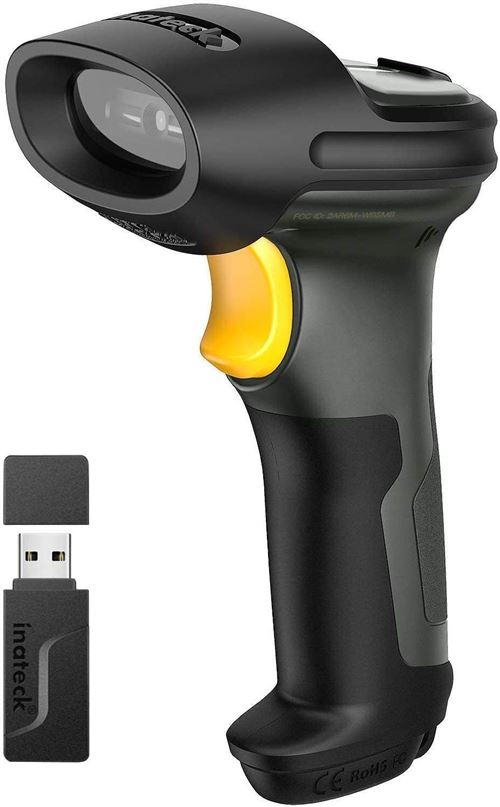Scanner de codes à barres sans fil 1d, lecteur de codes à barres bluetooth, 100 mètres de portée de transmission, lire les codes-barres sur l'écran État correct N/A reconditionné disponible sur Fnac