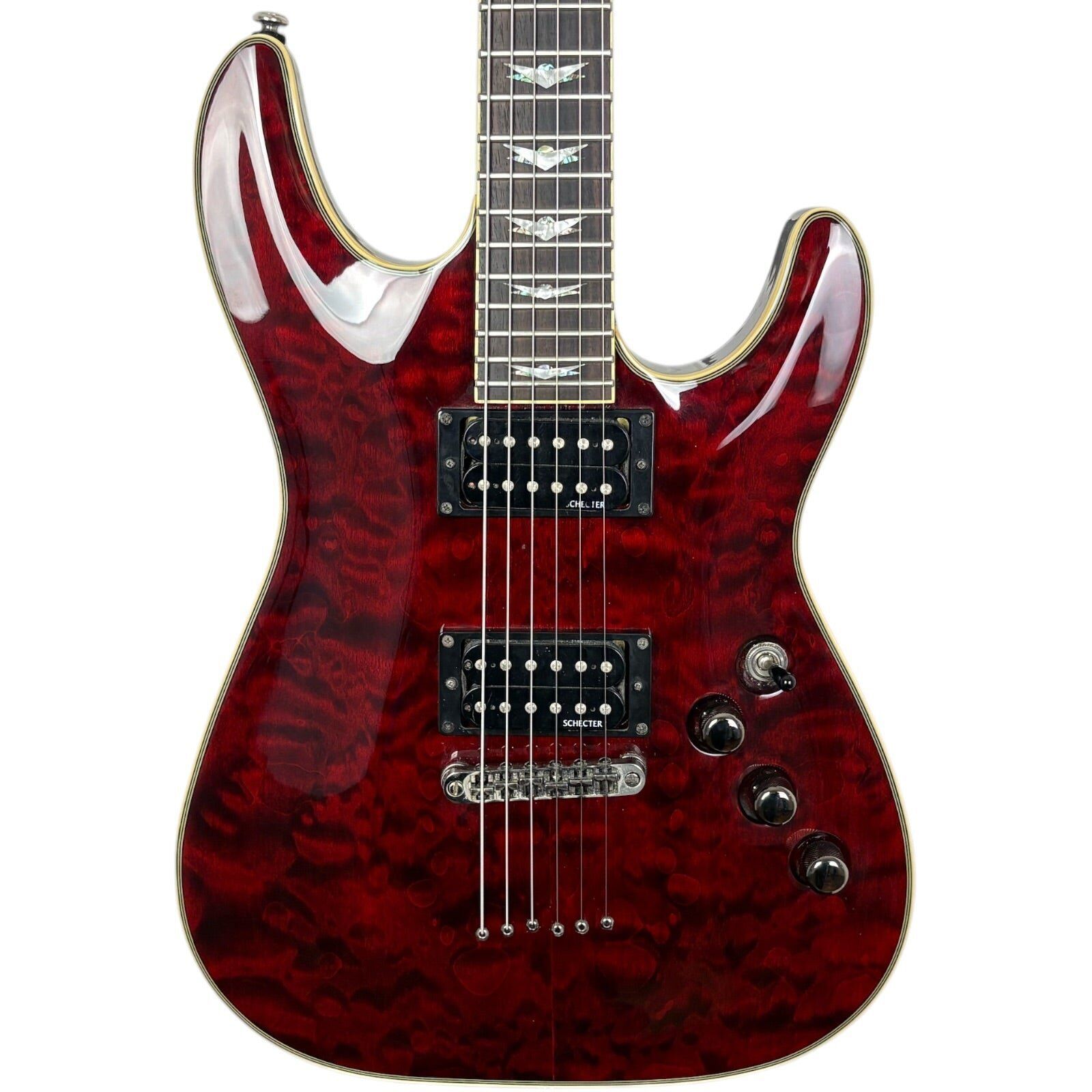 Schecter Série Diamond Omen Extreme 6 2012 Cerise Bon état reconditionné disponible sur Refurbed | Dero