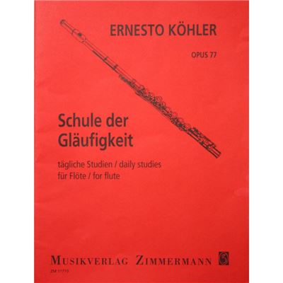 Schule der Gläufigkeit Opus 77 - Ernesto Köhler - Flûte État correct N/A reconditionné disponible sur Fnac | Dero